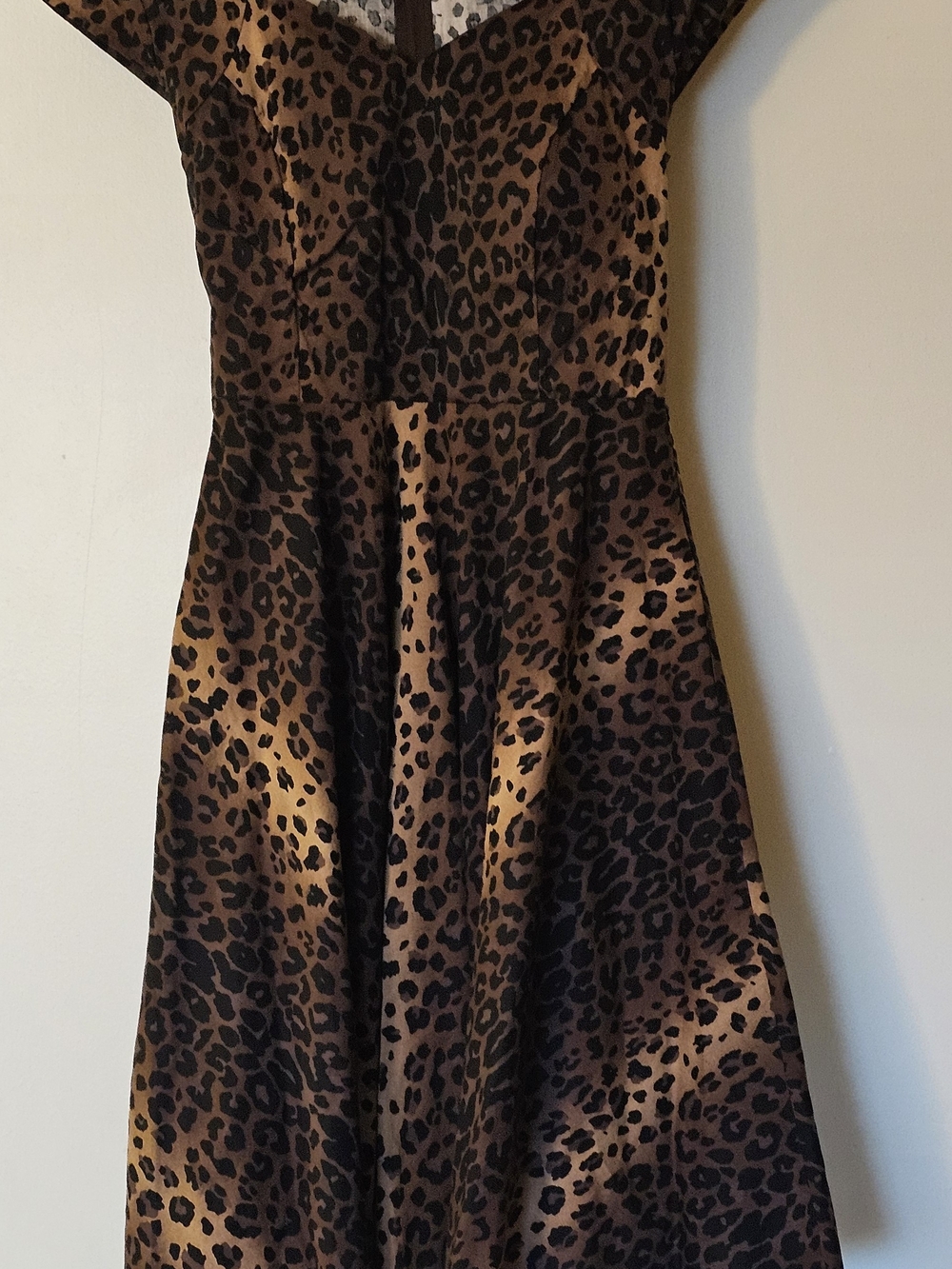 Leopard Print Fit & Flare Dress